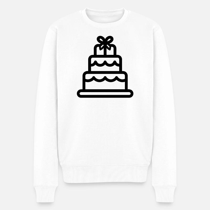 gâteau de mariage - Pull Premium bio Homme - blanc