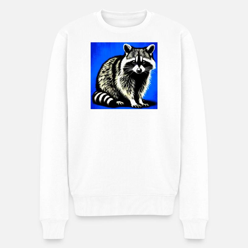 Raton laveur - Pull Premium bio Homme - blanc