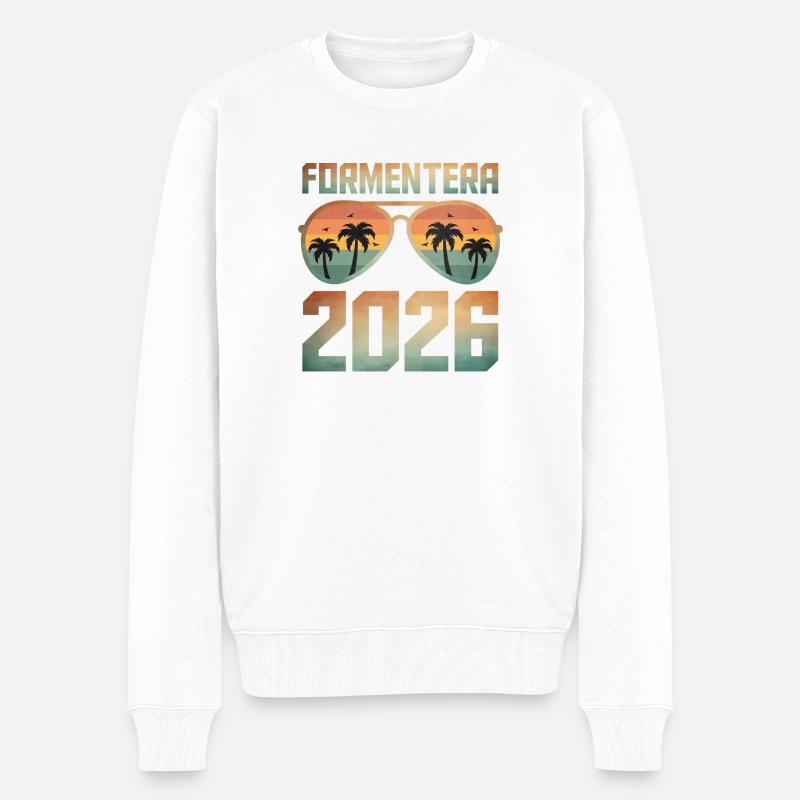 Formentera 2026 - Pull Premium bio Homme - blanc