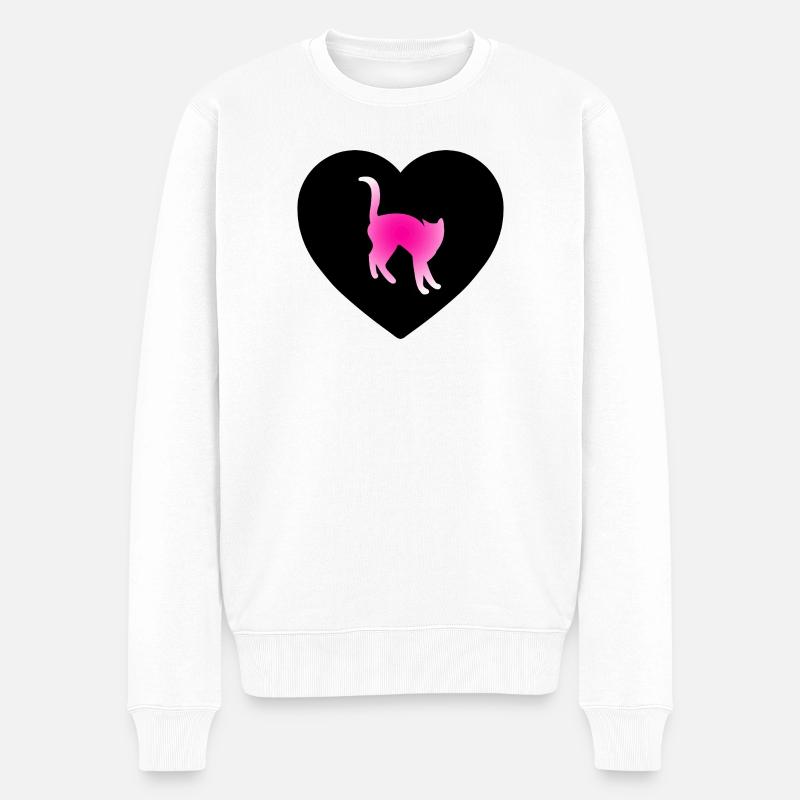 félin - Pull Premium bio Homme - blanc