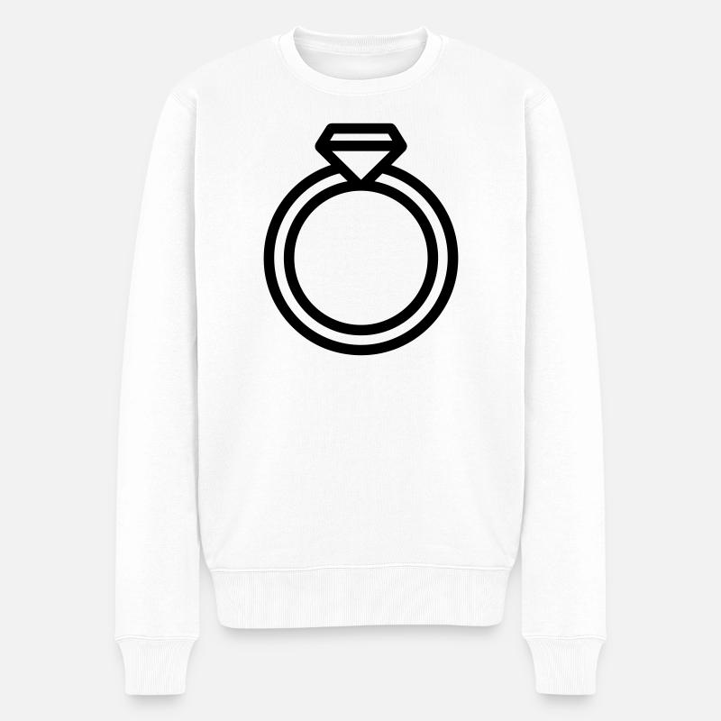 Allianz - Männer Premium Bio Pullover - Weiß