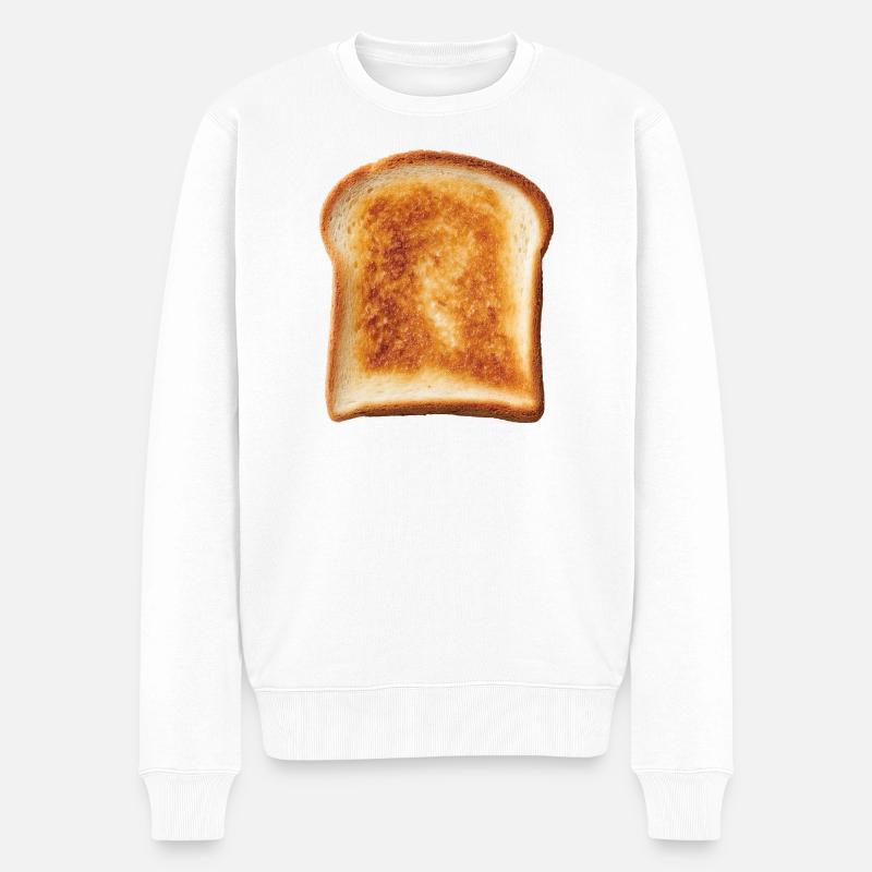 Pain grillé - Pull Premium bio Homme - blanc