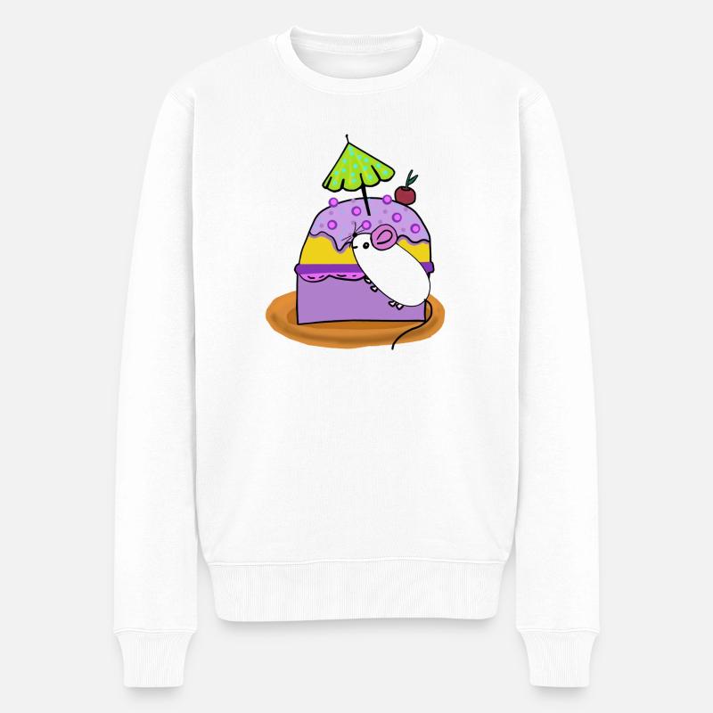 Souris à gâteau pour muffins - Pull Premium bio Homme - blanc