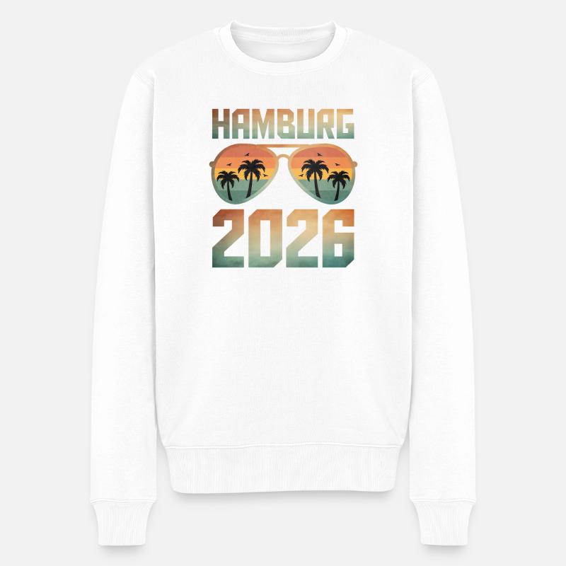 Hambourg 2026 - Pull Premium bio Homme - blanc