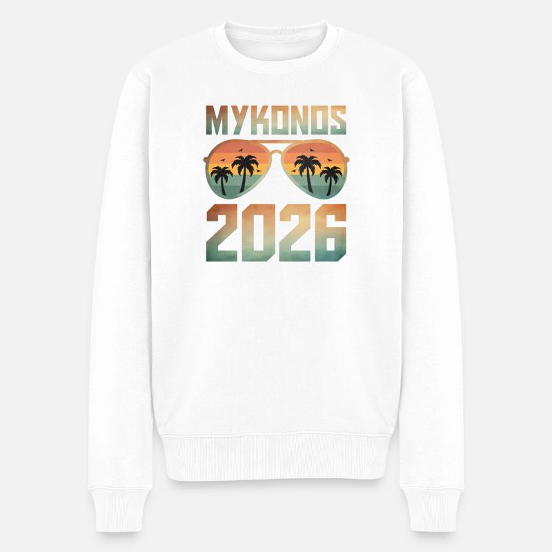 Mykonos 2026 - Pull Premium bio Homme - blanc