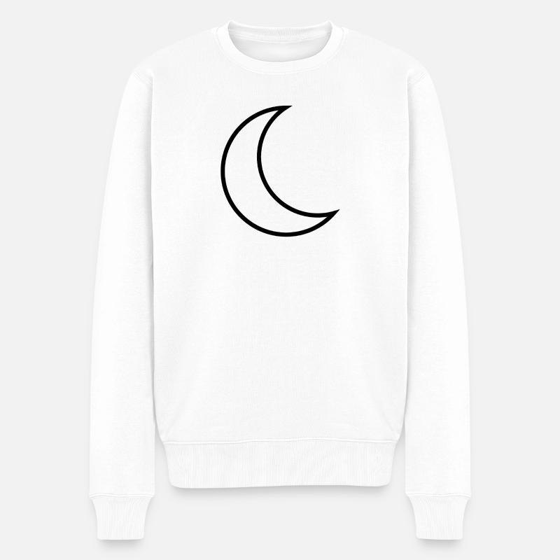 Demi-Lune - Pull Premium bio Homme - blanc