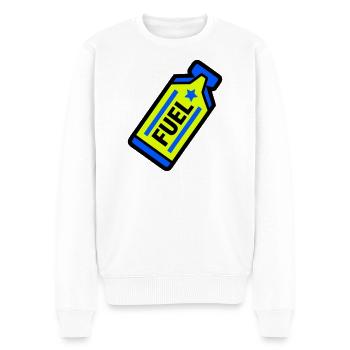 Sports d’endurance au gel énergétique Fuel Energy - Pull Premium bio Homme - blanc - Devant - Thijin (182cm)