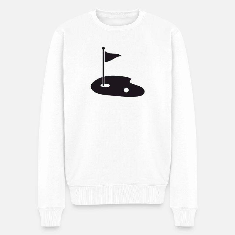 Golf Green - Pull Premium bio Homme - blanc