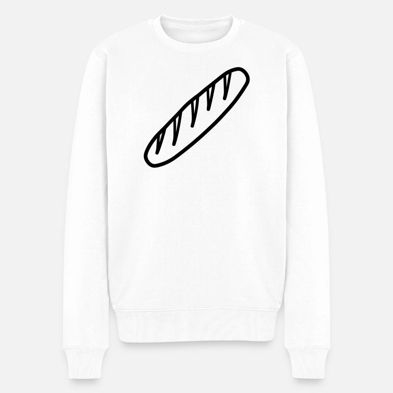 baguette - Pull Premium bio Homme - blanc