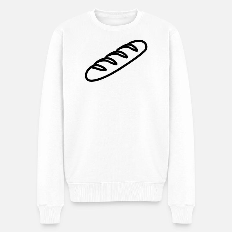 Zauberstab - Männer Premium Bio Pullover - Weiß