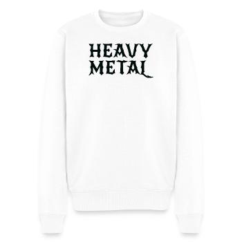 Logo Heavy Metal Gothic - Pull Premium bio Homme - blanc - Devant - Thijin (182cm)