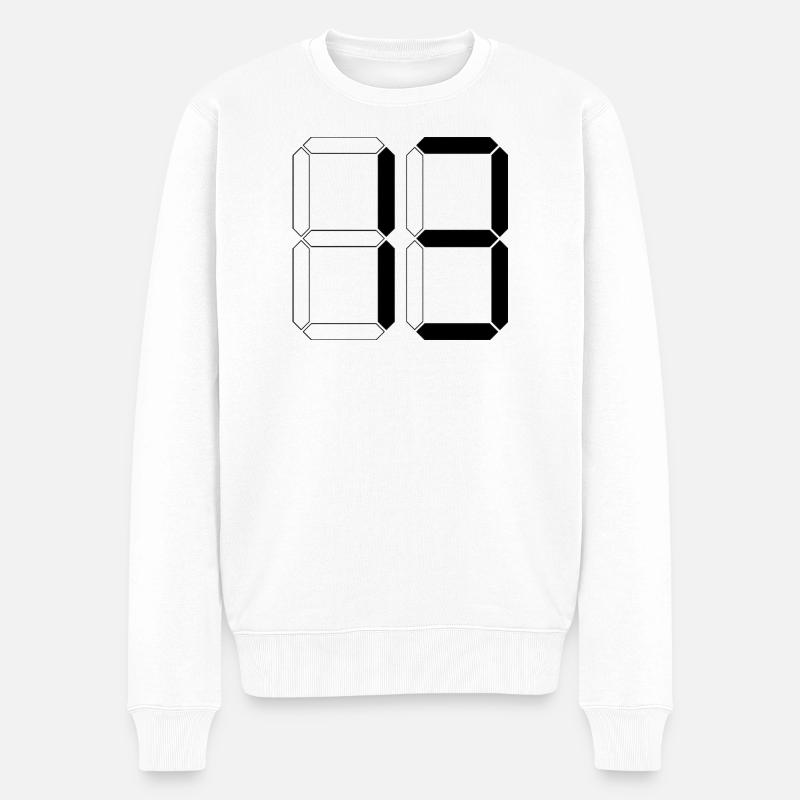 NUMÉRO 13 Treize Cadeaux d’anniversaire numériques - Pull Premium bio Homme - blanc