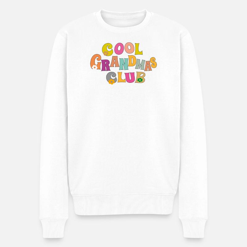 Club des grand-mères cool - Pull Premium bio Homme - blanc