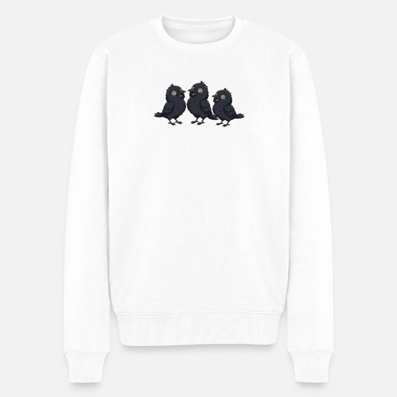 Trois frères Corbeau - Pull Premium bio Homme - blanc