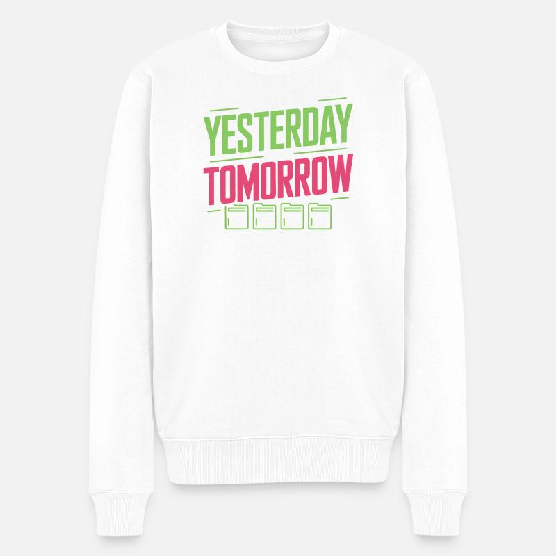 Préserver hier pour demain - Pull Premium bio Homme - blanc