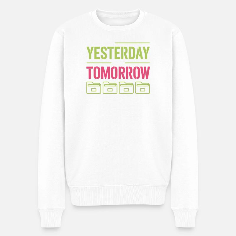 Préserver hier pour demain - Pull Premium bio Homme - blanc