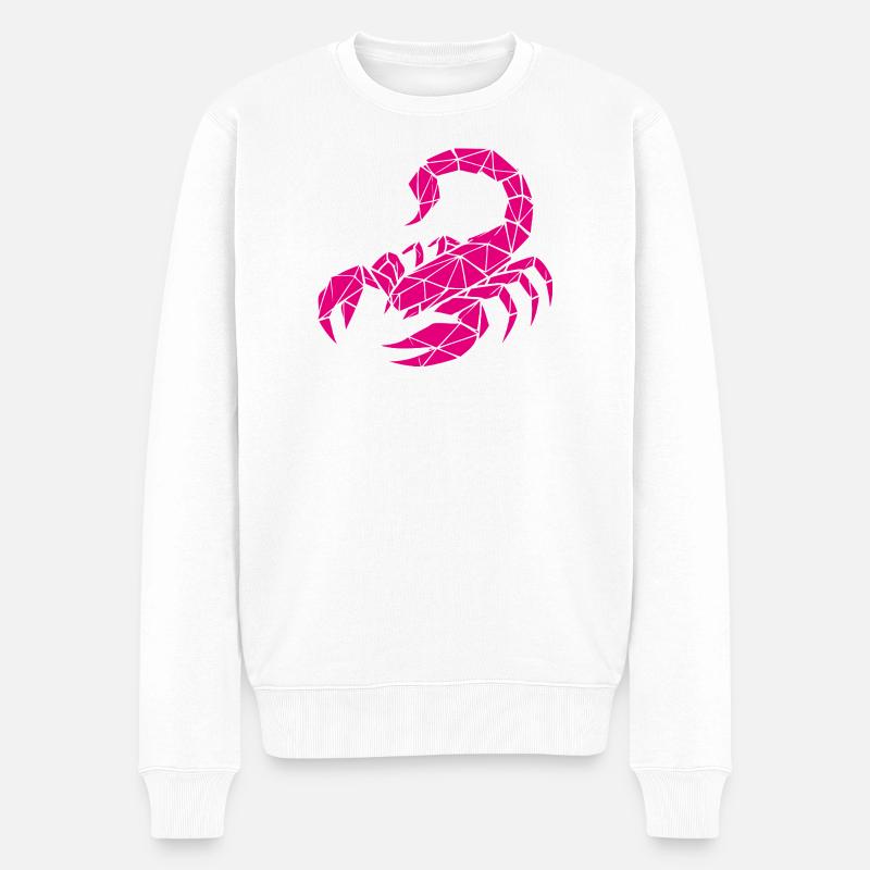 Scorpion – Pouvoir & Mystère - Pull Premium bio Homme - blanc