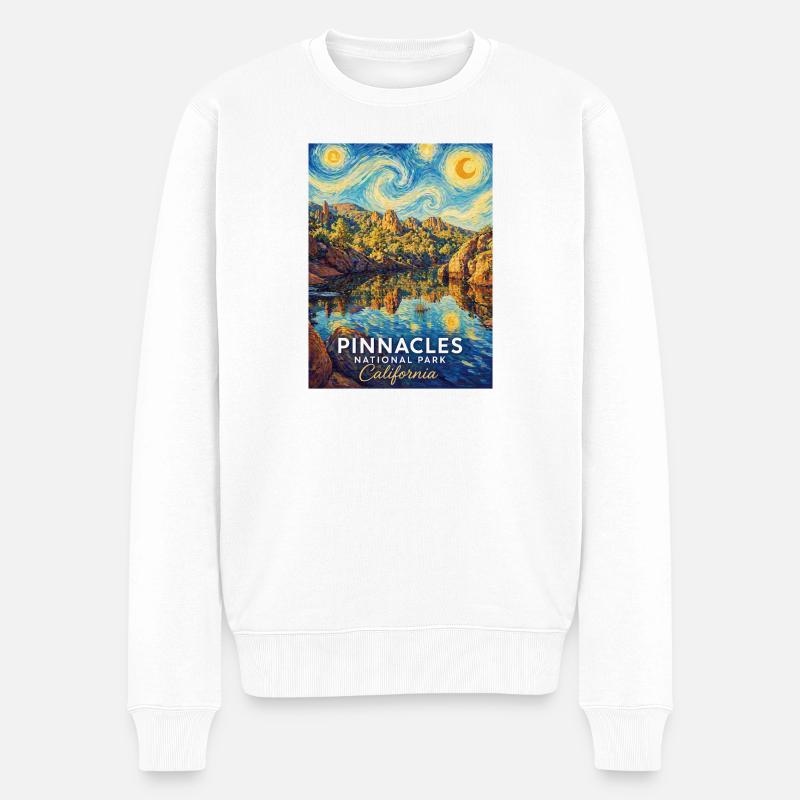 Parc national des Pinnacles, Californie - Pull Premium bio Homme - blanc