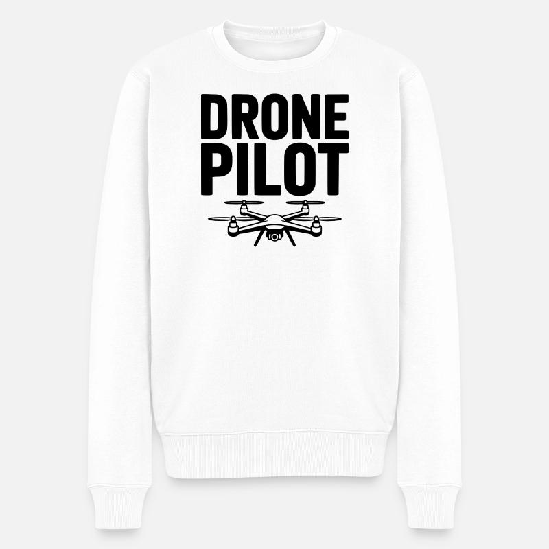 pilote de drone - Pull Premium bio Homme - blanc