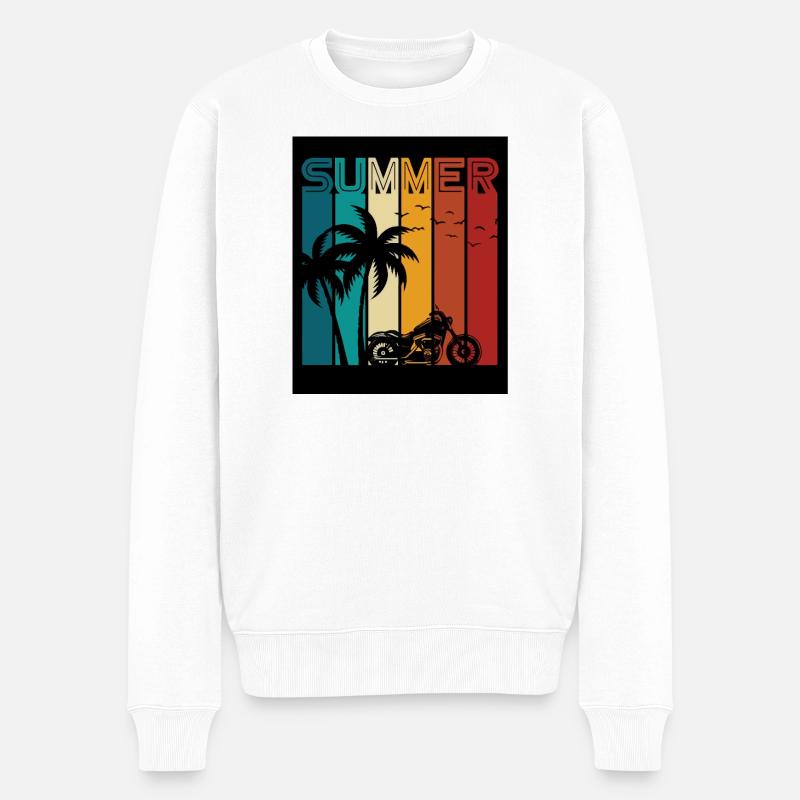 summer - Pull Premium bio Homme - blanc