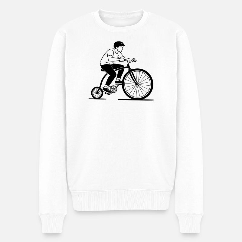 monocycle - Pull Premium bio Homme - blanc