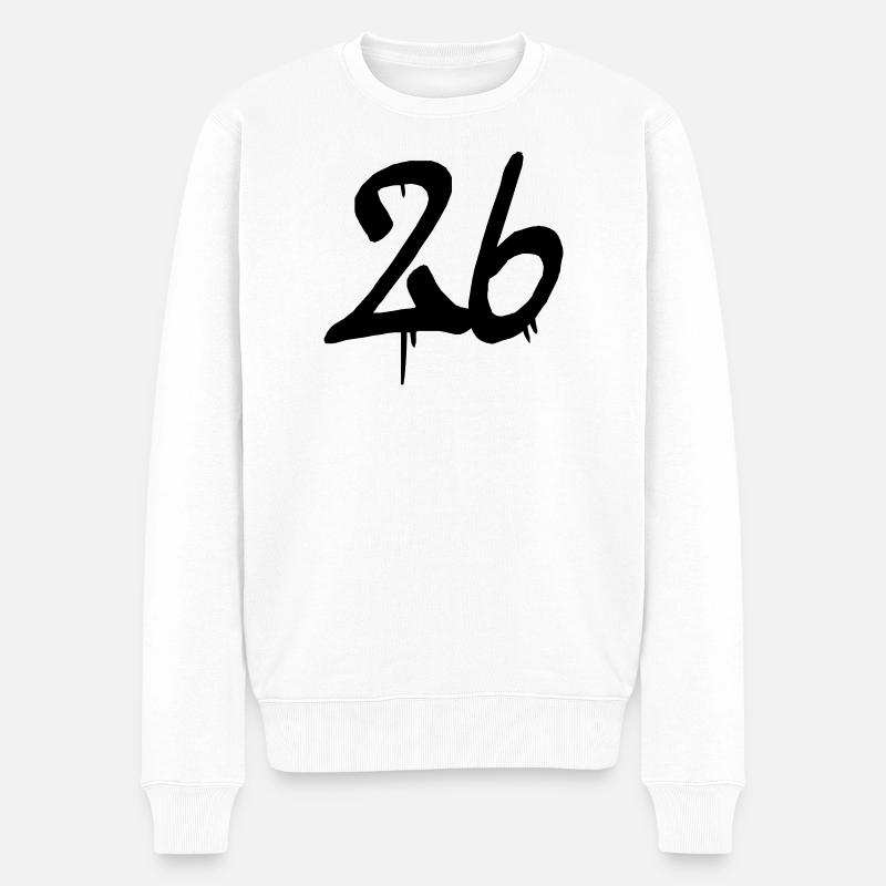 26 - Männer Premium Bio Pullover - Weiß