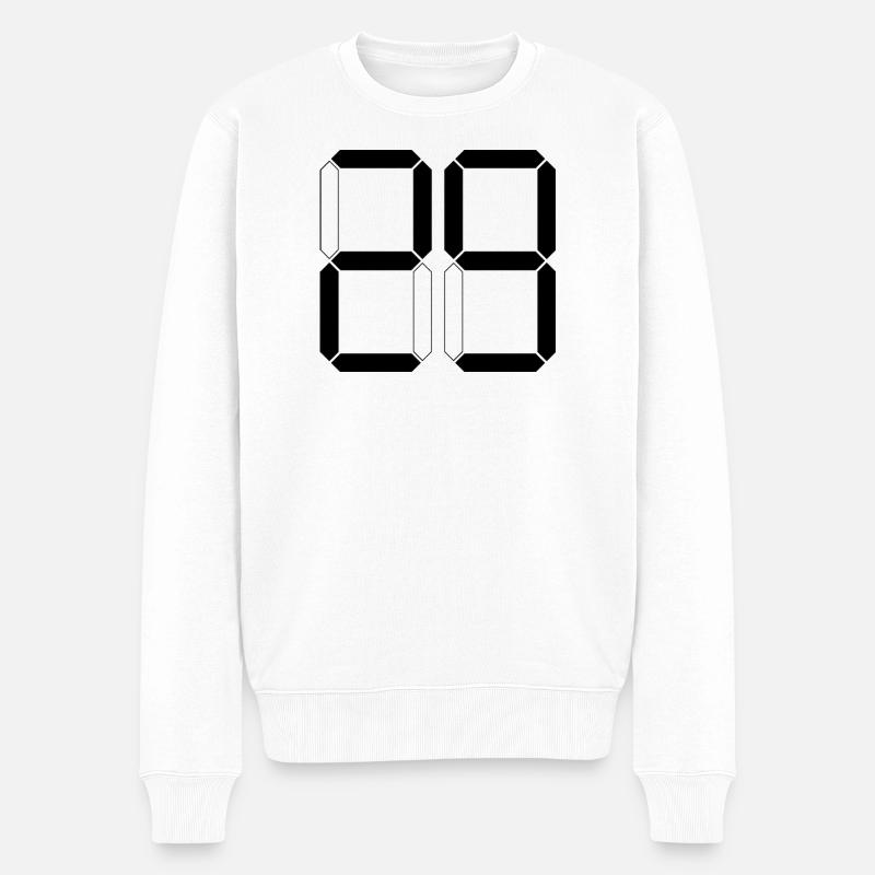 NUMMER 29 Neunundzwanzig Geschenk Digital - Männer Premium Bio Pullover - Weiß