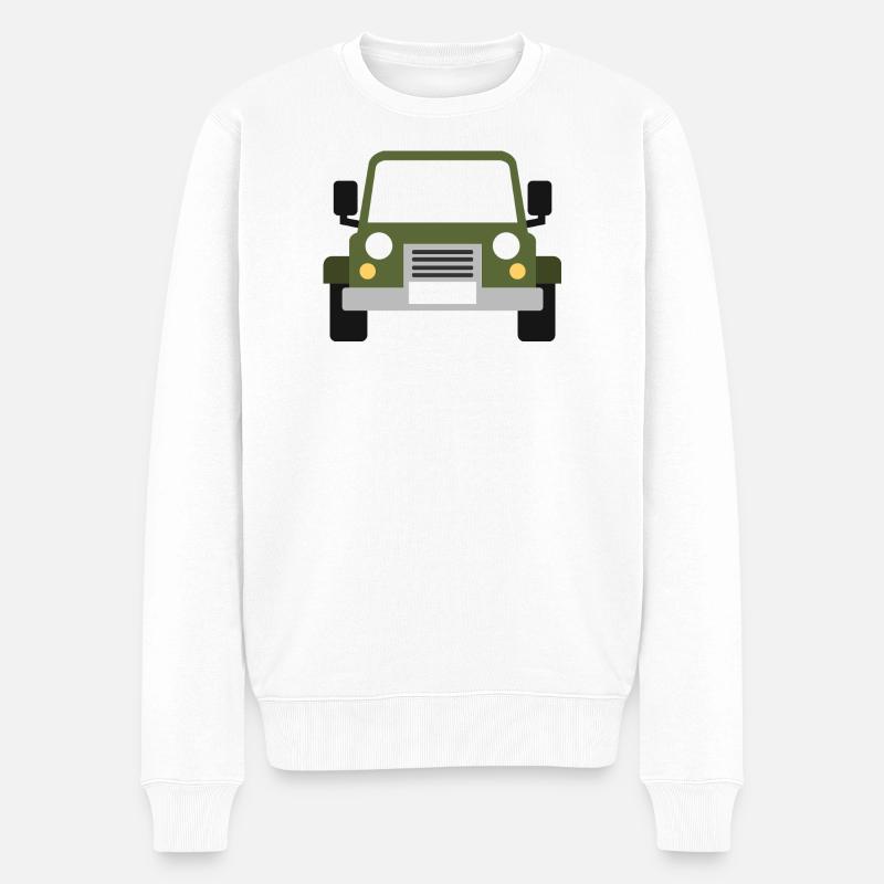 Véhicule tout-terrain - Pull Premium bio Homme - blanc