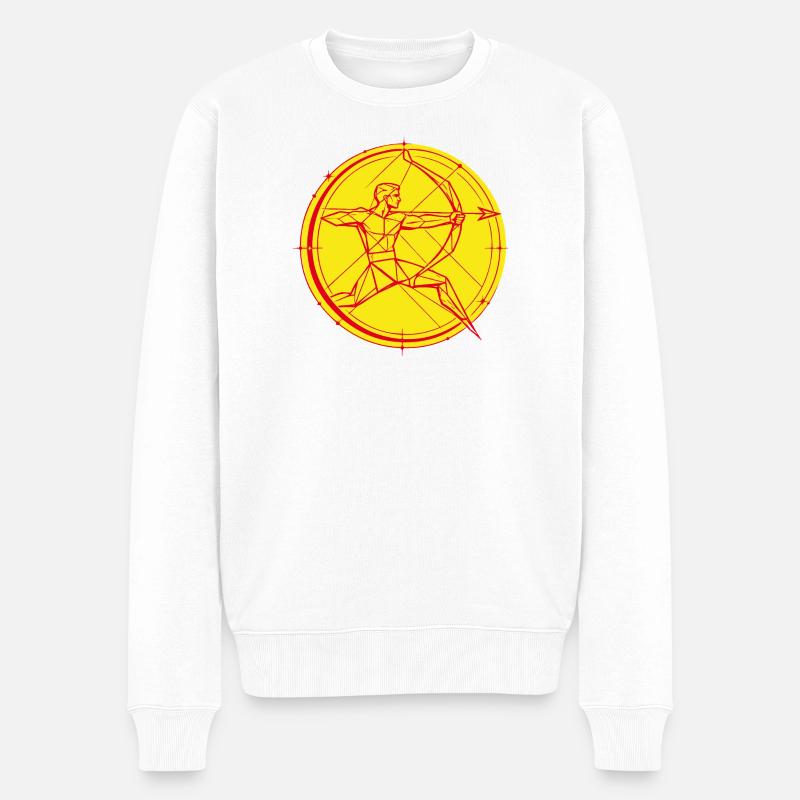 Signe du Sagittaire – But & Liberté - Pull Premium bio Homme - blanc