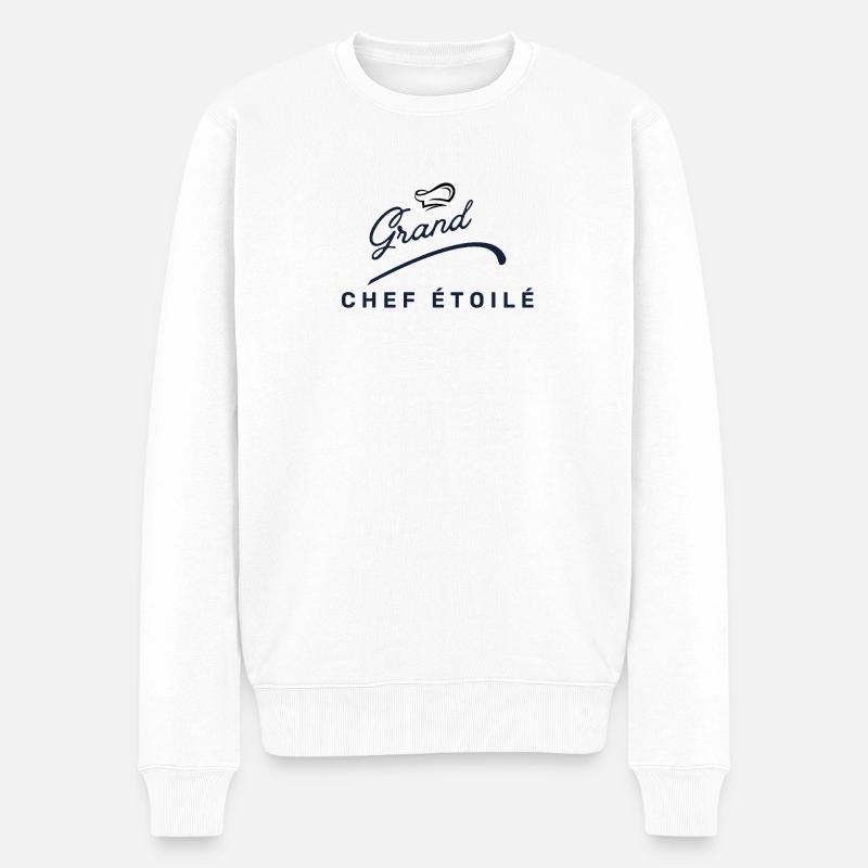 Grand chef étoilé chef de cuisine - Pull Premium bio Homme - blanc