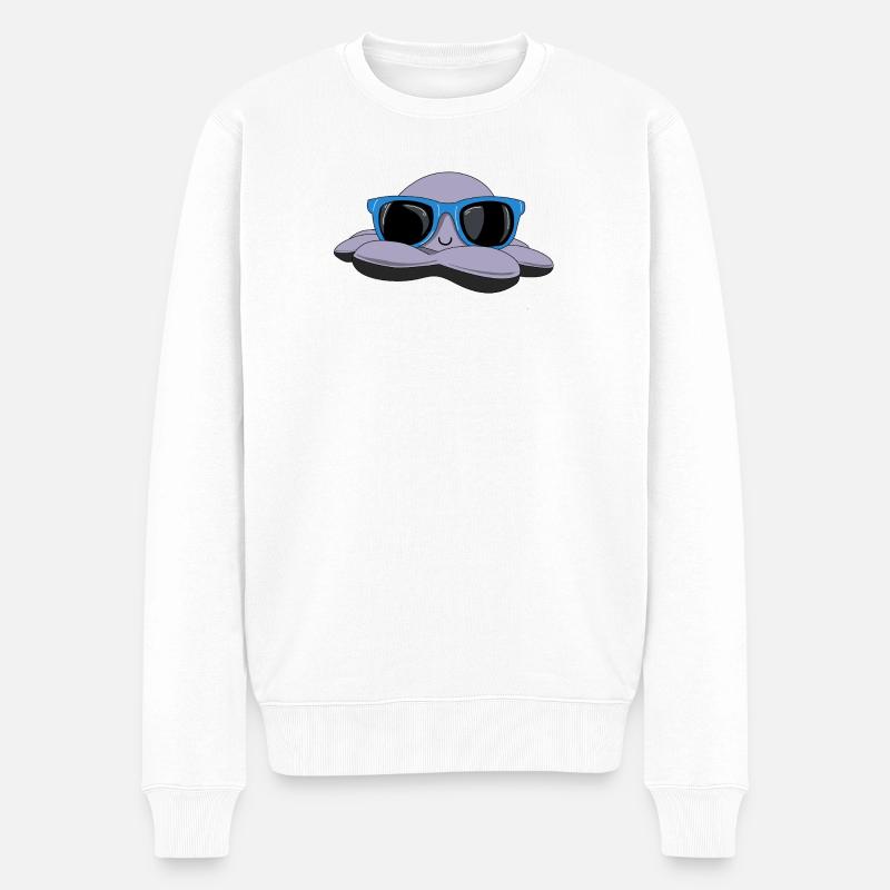 Pieuvre d’été - Pull Premium bio Homme - blanc