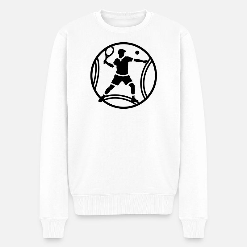 tennis - Pull Premium bio Homme - blanc