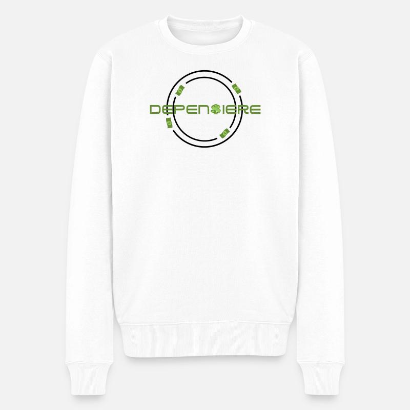 Spender - Männer Premium Bio Pullover - Weiß