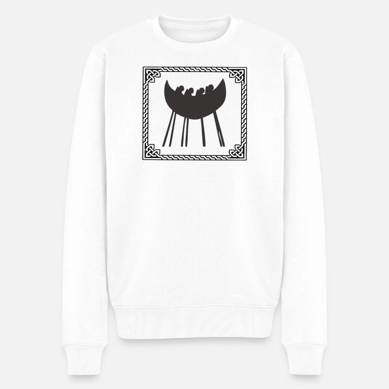 Caherciveen-Boot - Männer Premium Bio Pullover - Weiß