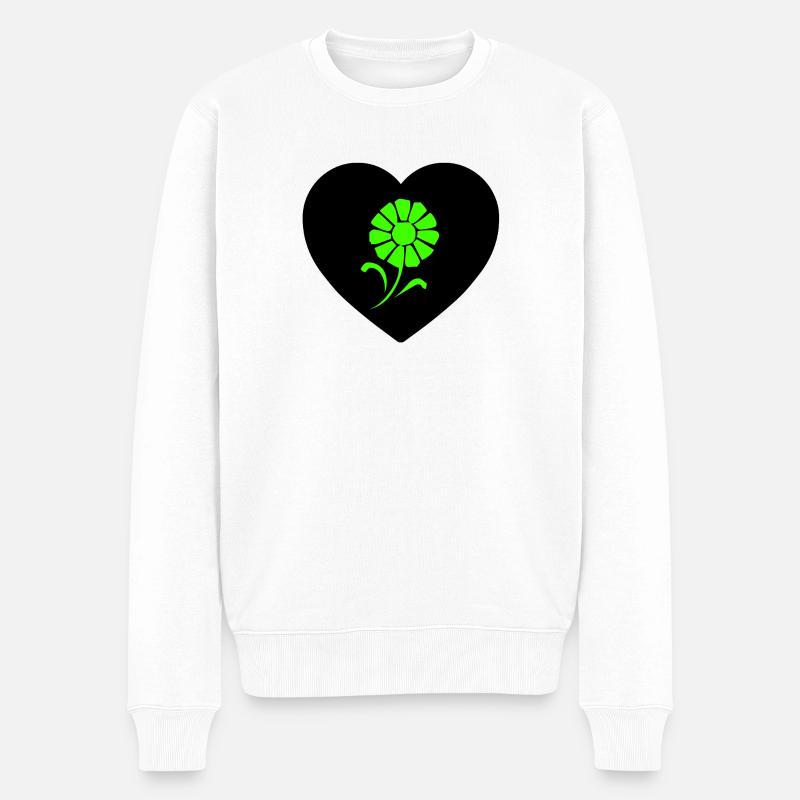 Fleur - Pull Premium bio Homme - blanc