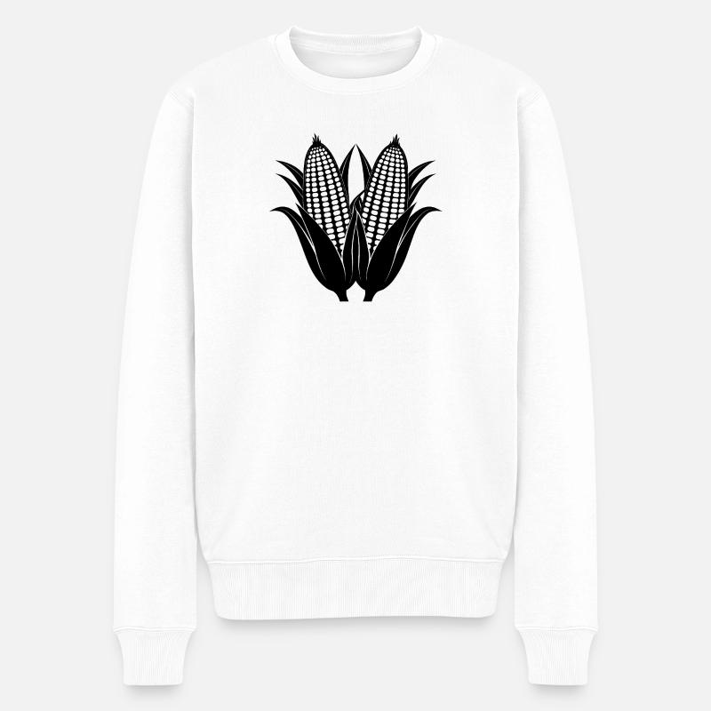 Corns - Pull Premium bio Homme - blanc