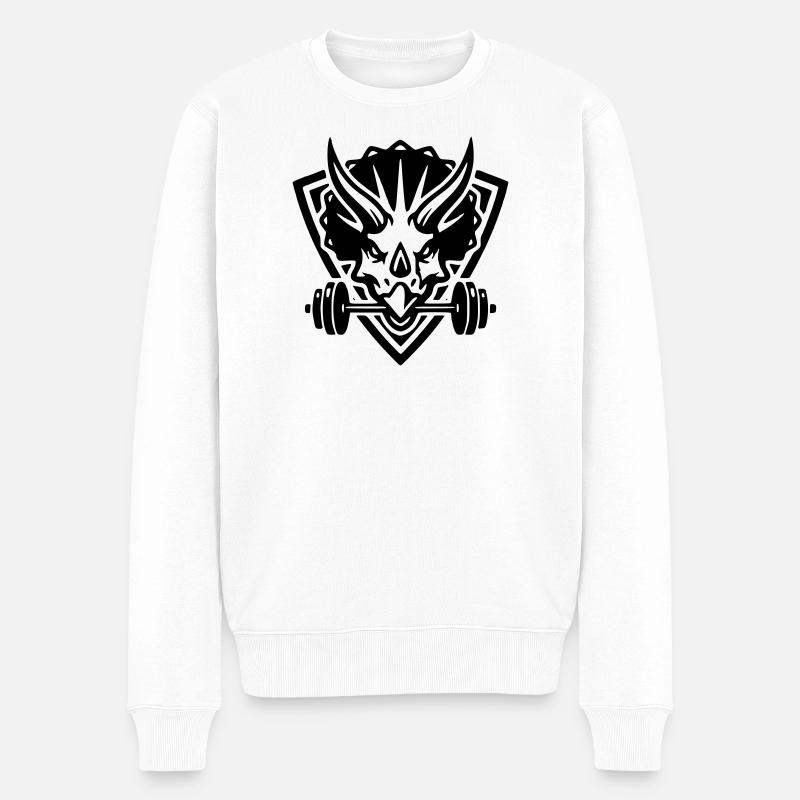 Bête En Forme - Pull Premium bio Homme - blanc