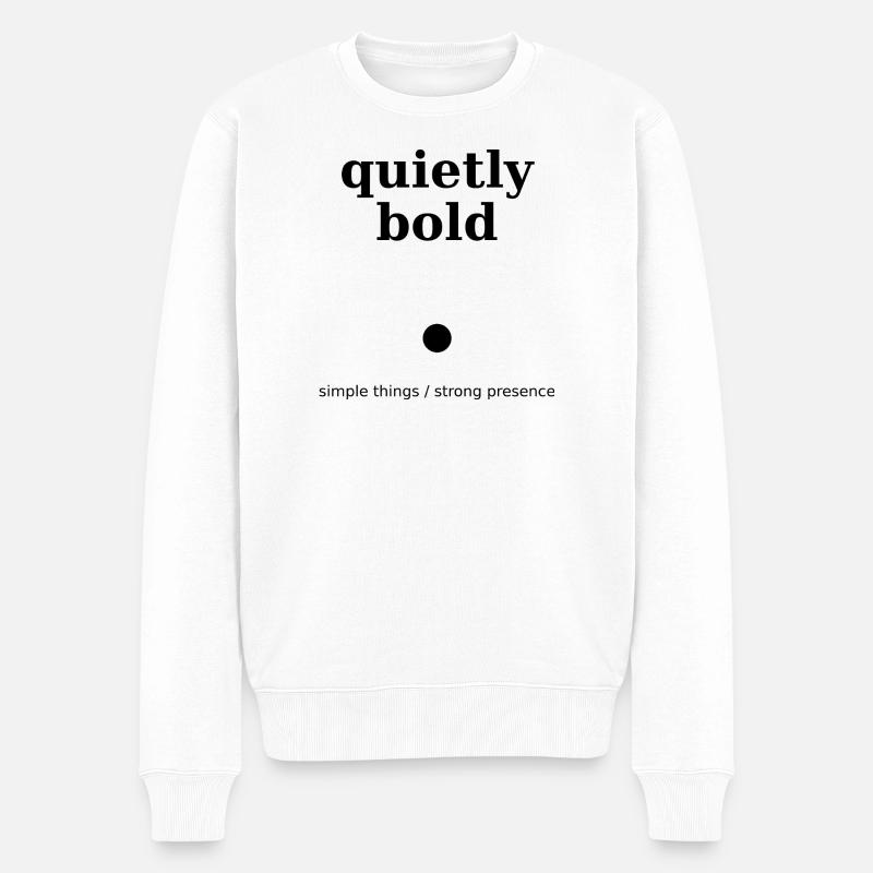 quietly bold - Pull Premium bio Homme - blanc