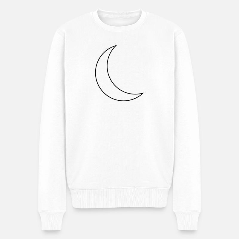 Croissant de Lune - Pull Premium bio Homme - blanc