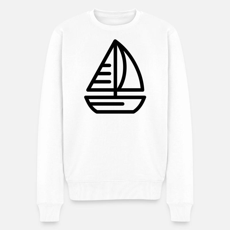 bateau - Pull Premium bio Homme - blanc