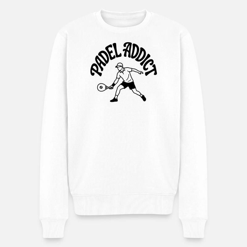 Joueur de padel - Pull Premium bio Homme - blanc