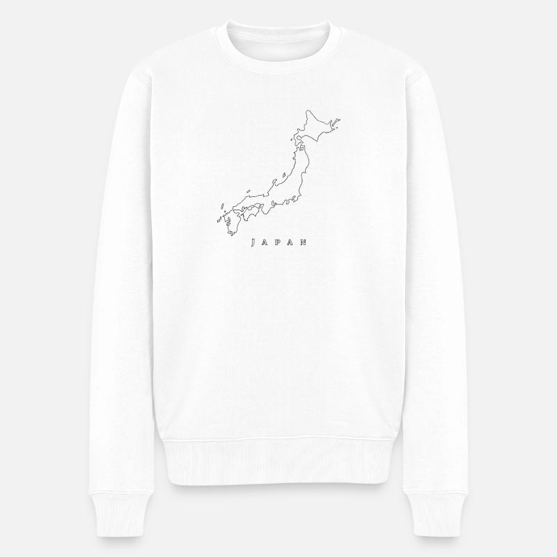 Pays du Japon - Pull Premium bio Homme - blanc