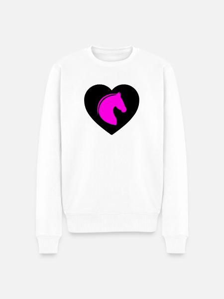 Chevaux - Pull Premium bio Homme - blanc