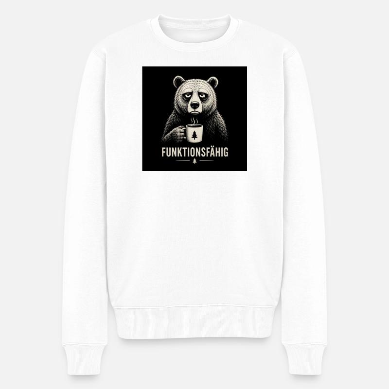 Bär FUNKTIONSFÄHIG 1 - Männer Premium Bio Pullover - Weiß