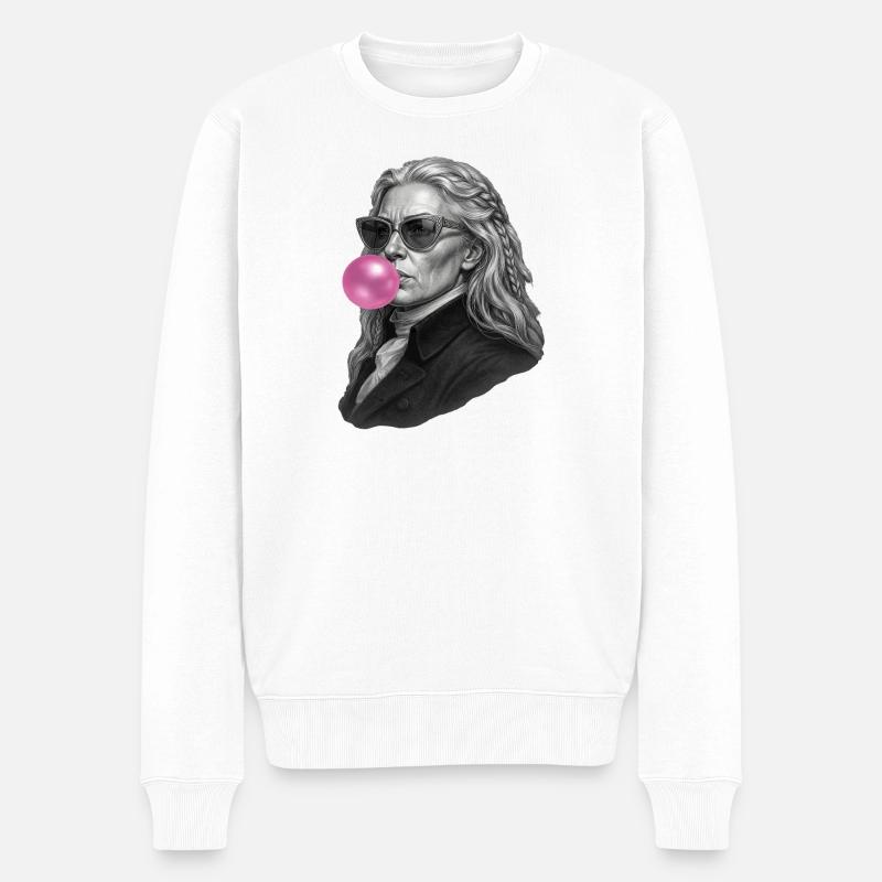 Chewing-gum Boudicca/Boudica - Pull Premium bio Homme - blanc