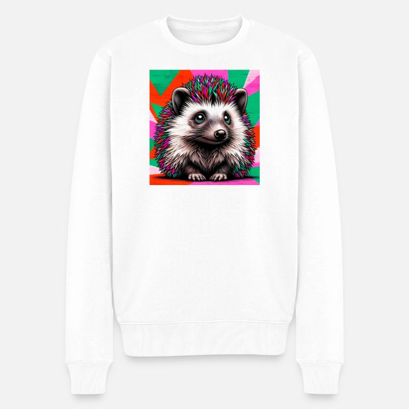 hérisson - Pull Premium bio Homme - blanc