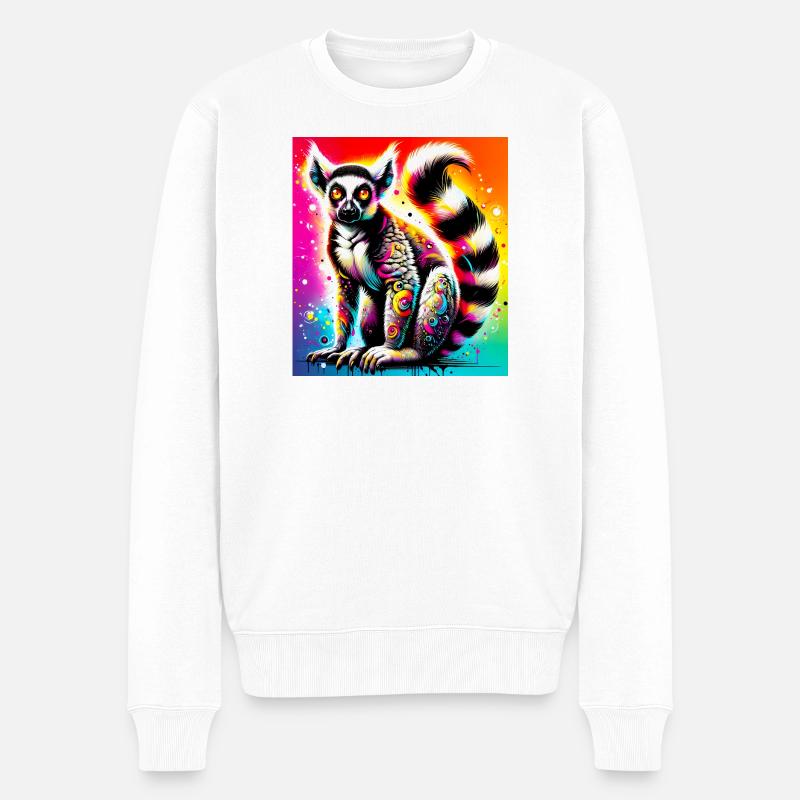 Lémurien - Pull Premium bio Homme - blanc