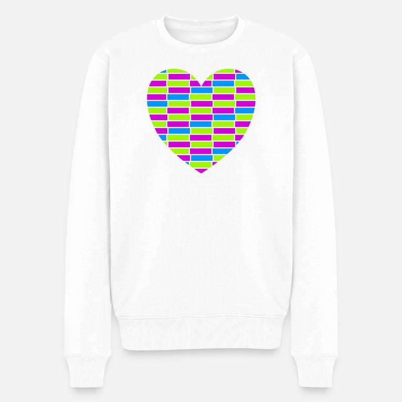 Cœur - Pull Premium bio Homme - blanc