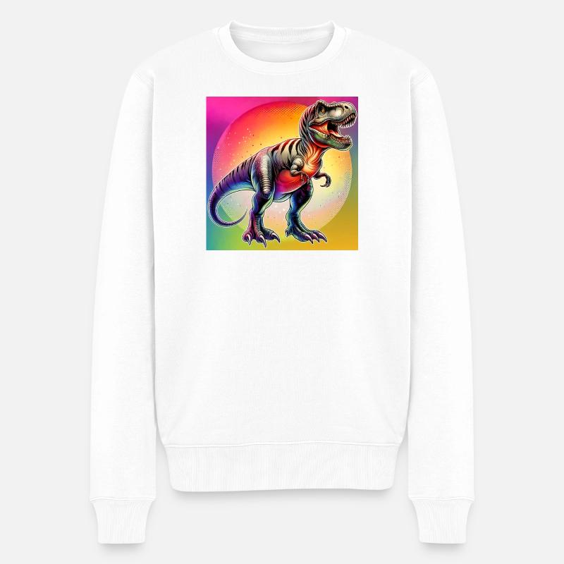 dinosaure - Pull Premium bio Homme - blanc