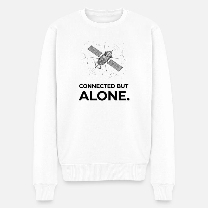 Leben In Der Großstadt - Männer Premium Bio Pullover - Weiß
